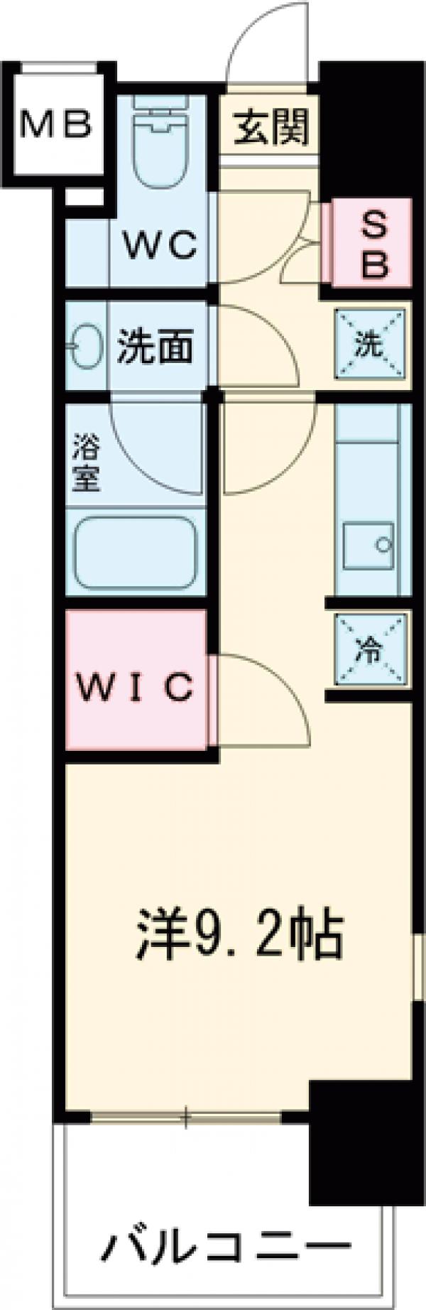 パークアクシス東高円寺の間取り