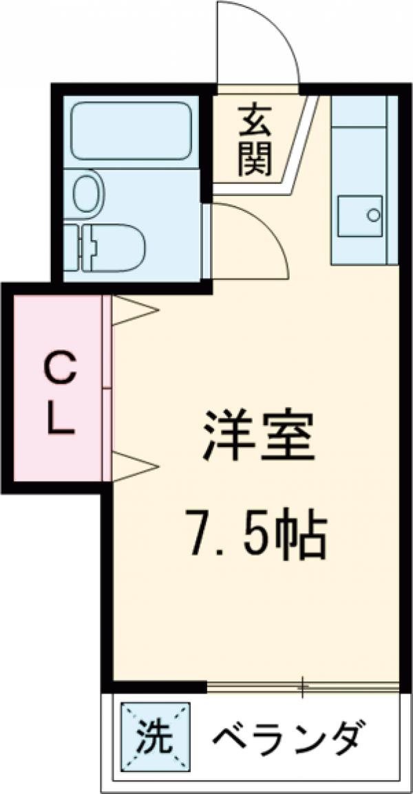 ウエストアパートメントの間取り