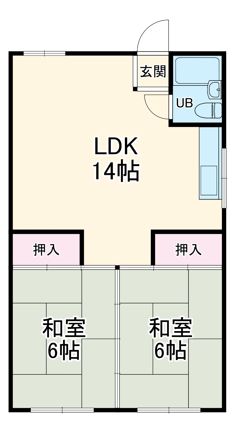 コーポ大地の間取り