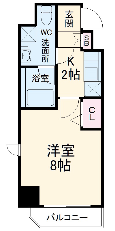並木の完工年月（2019年10月）築の賃貸マンションの間取り