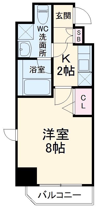 並木の完工年月(2019年10月)築の賃貸マンションの間取り