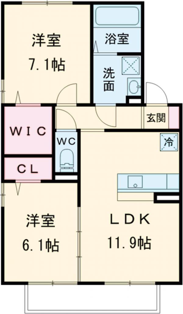 パサージュ C棟の間取り