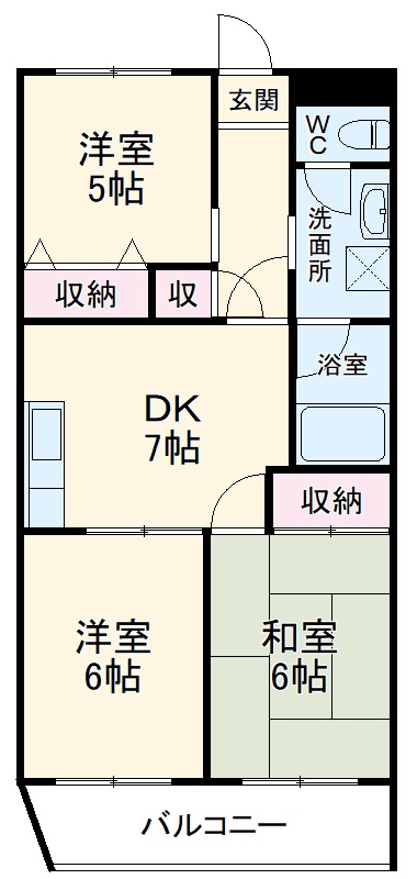 ブランボヌール松戸の間取り