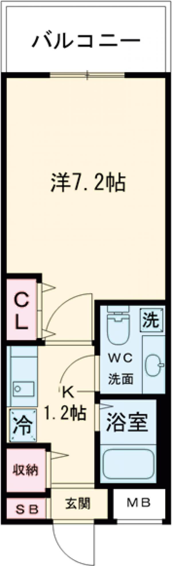 ミリアレジデンス赤坂の間取り