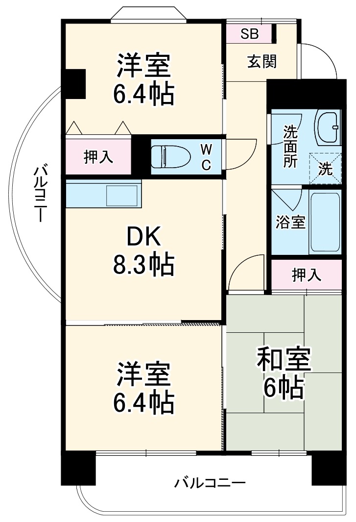 ルピナス橘の間取り