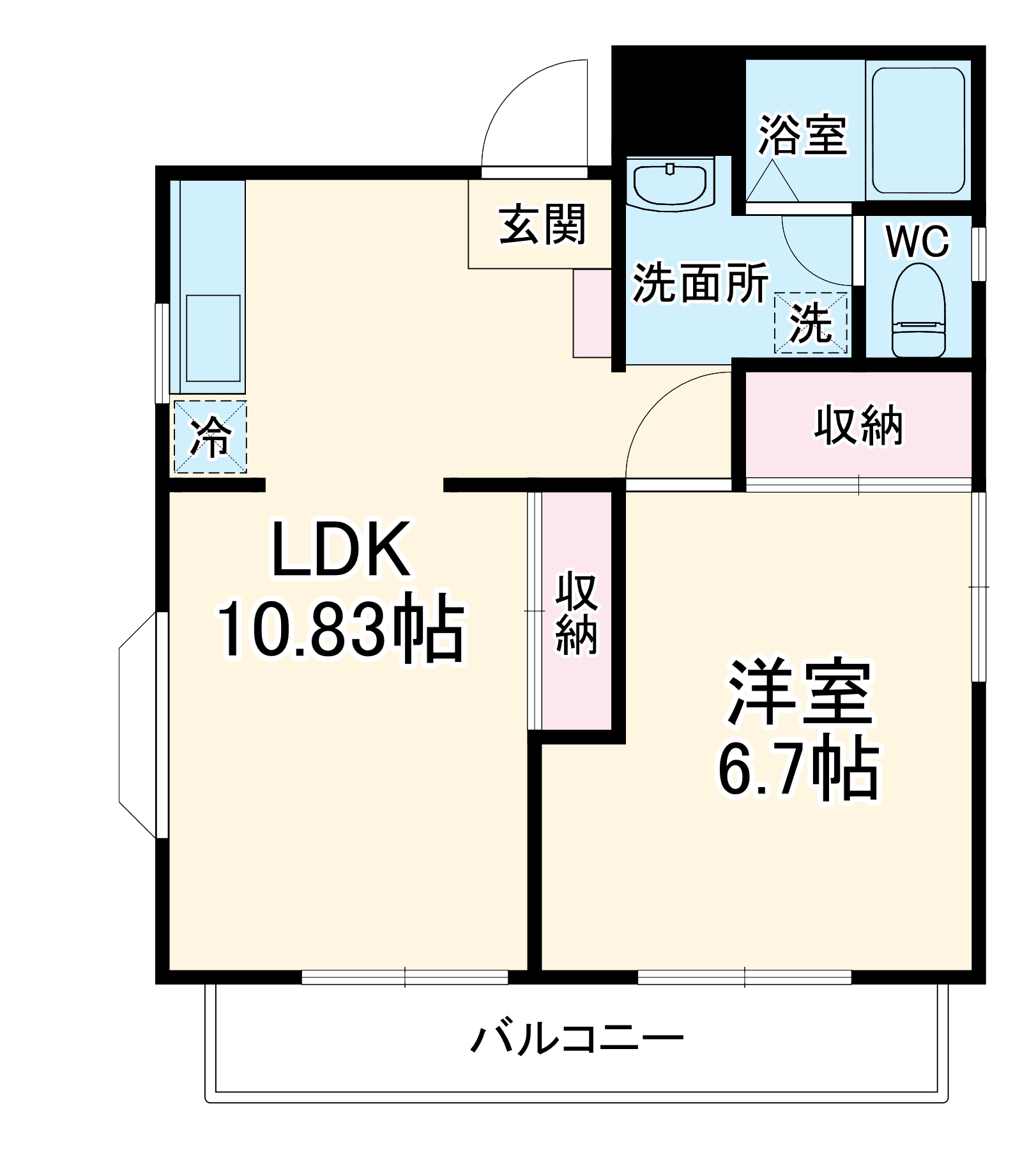 新狭山ハウスKMの間取り