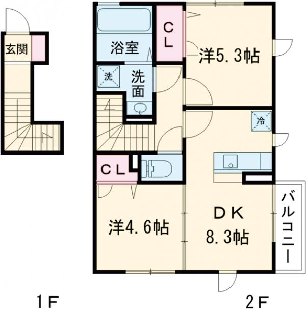 クレールコートの間取り