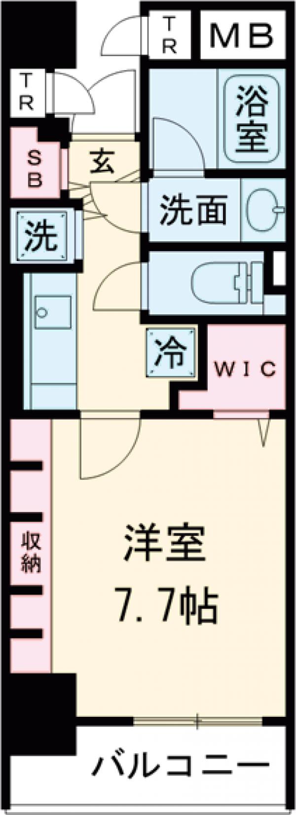 アールコート早稲田の間取り
