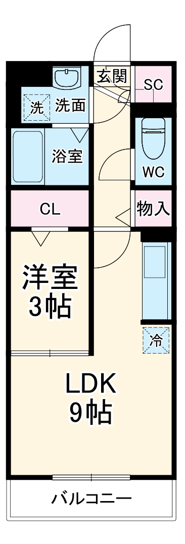 メルヴェーユの間取り