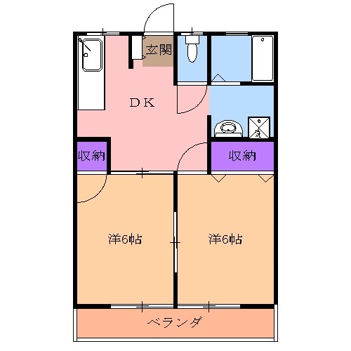 コーポ千代の間取り
