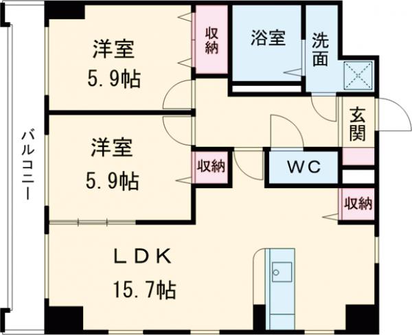 ソレイユ御蔵町の間取り