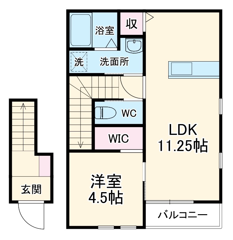 リーブルファイン東磯山の間取り