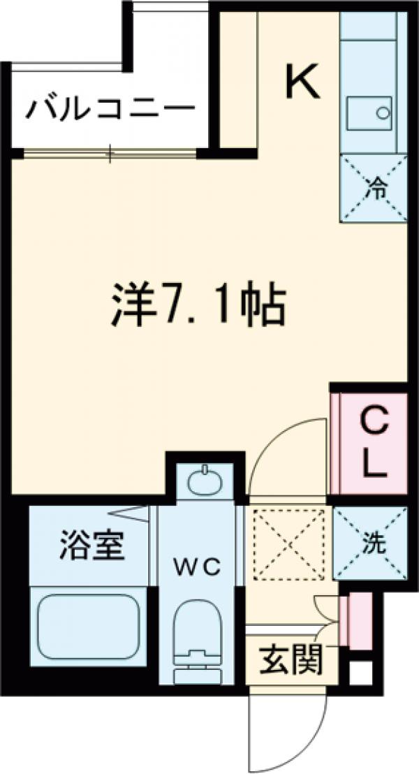 エクセラン東立石の間取り