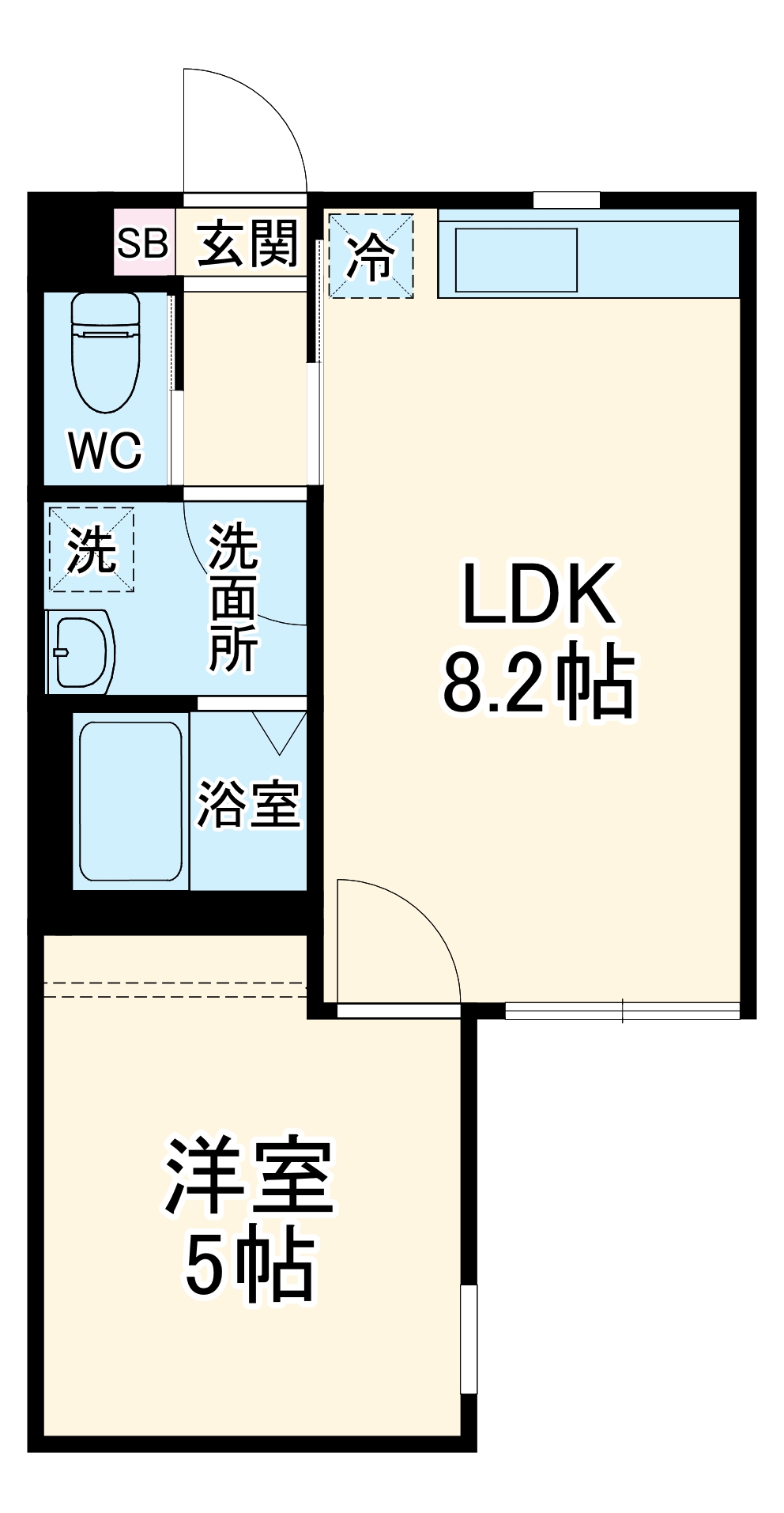 Blu mareの間取り