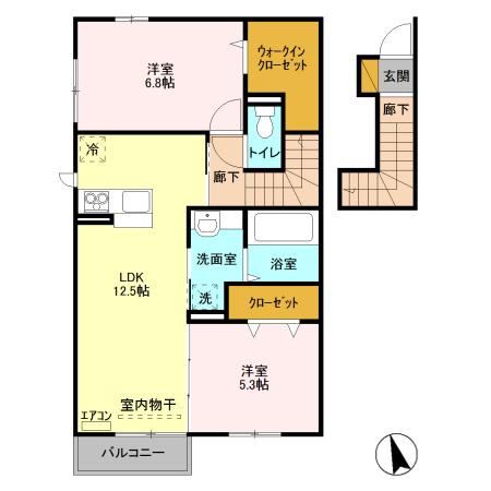 Solana yawara(ソラーナ ヤワラ)の間取り