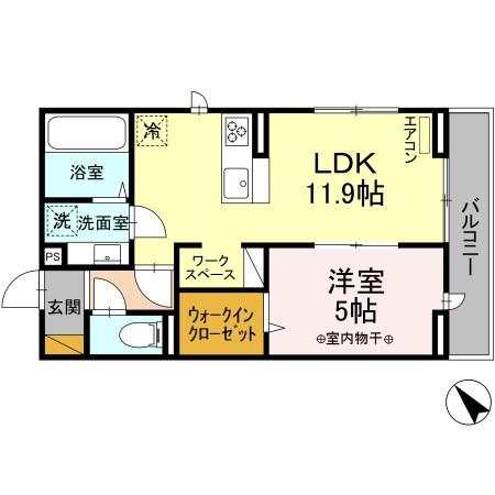 WEST ラビの間取り