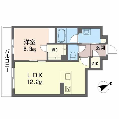 シャーメゾン ラフテルの間取り