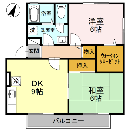 セントラルハイムBの間取り