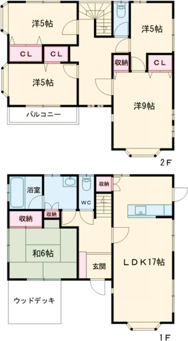 戸祭グリーンヒル一戸建の間取り