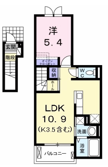 シエルノクターンⅡの間取り
