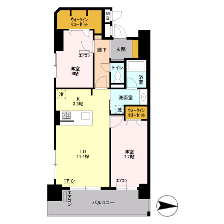 ロイヤルパークスリバーサイドの間取り