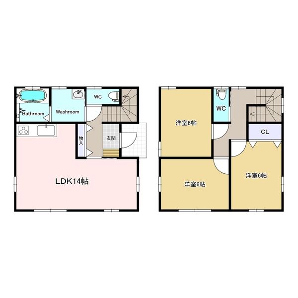 ヒライデ戸建ての間取り