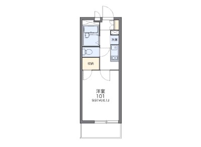 レオパレス純Ⅳの間取り