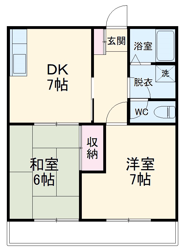 グリーンヒルAの間取り