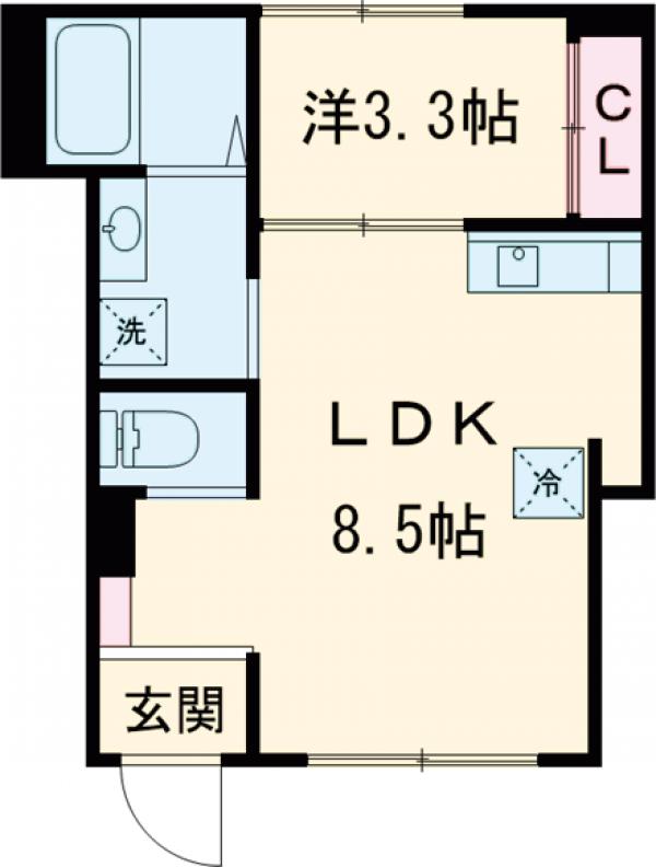 Jiyugaoka flat707の間取り