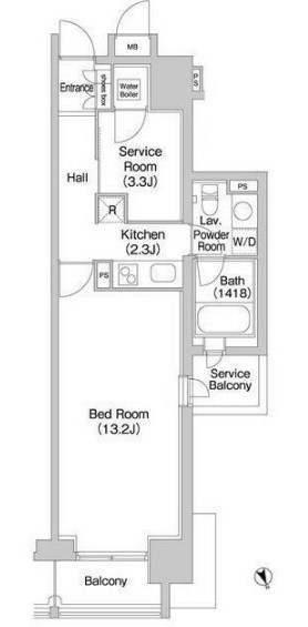 コンフォリア北参道の間取り
