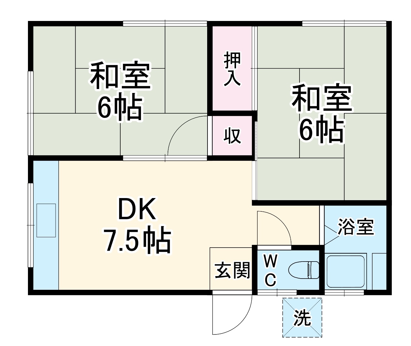 山崎アパートの間取り