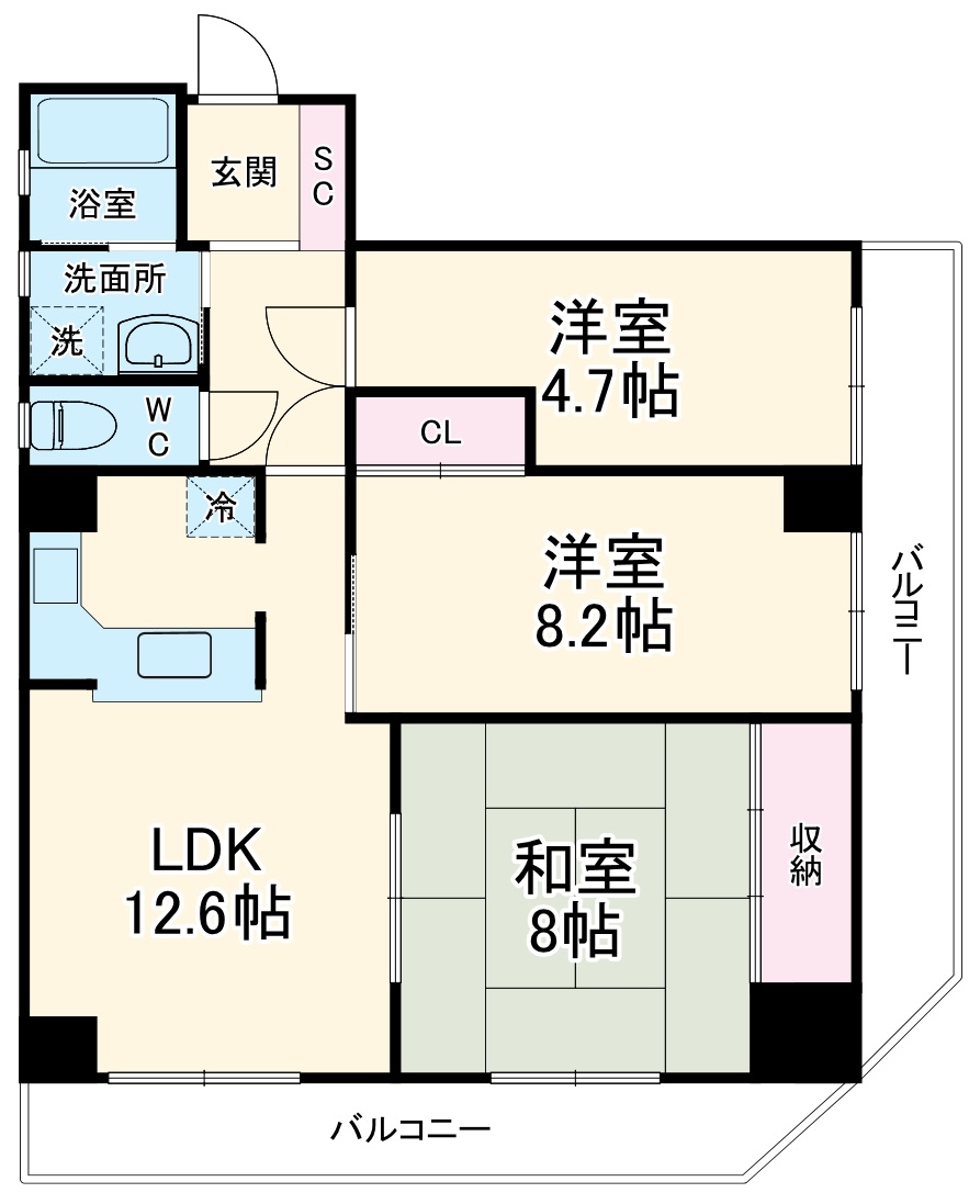 丸子ビルの間取り