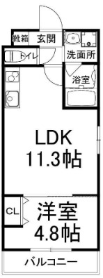 カーサ・フェリーチェ桂の間取り