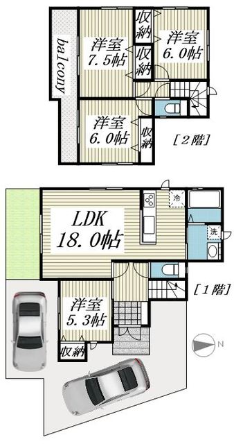 Sumai-to八王子市上川町03の間取り