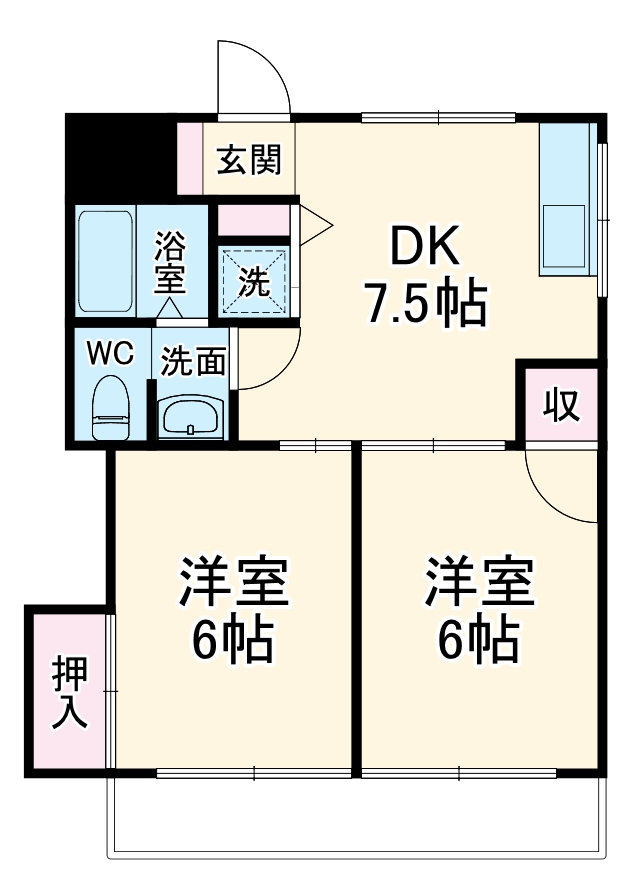 ヴィアーレヤマザキCの間取り