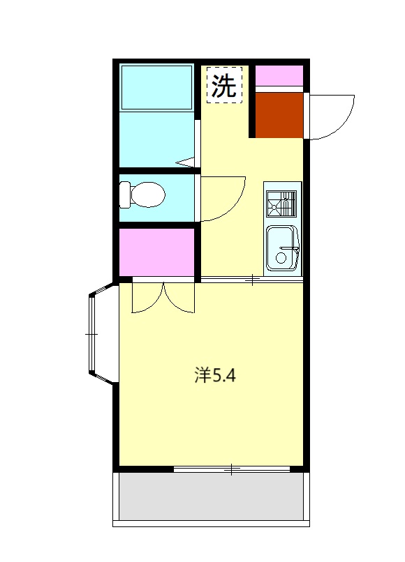 ヤマミチハイツの間取り