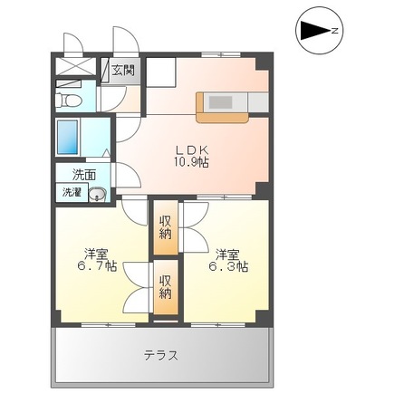 オーキッド・ヴィラ1の間取り
