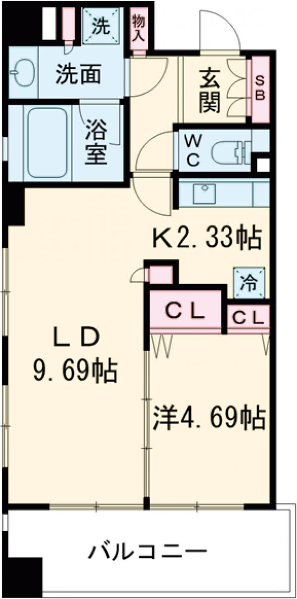 CITYSPIRE三ノ輪の間取り