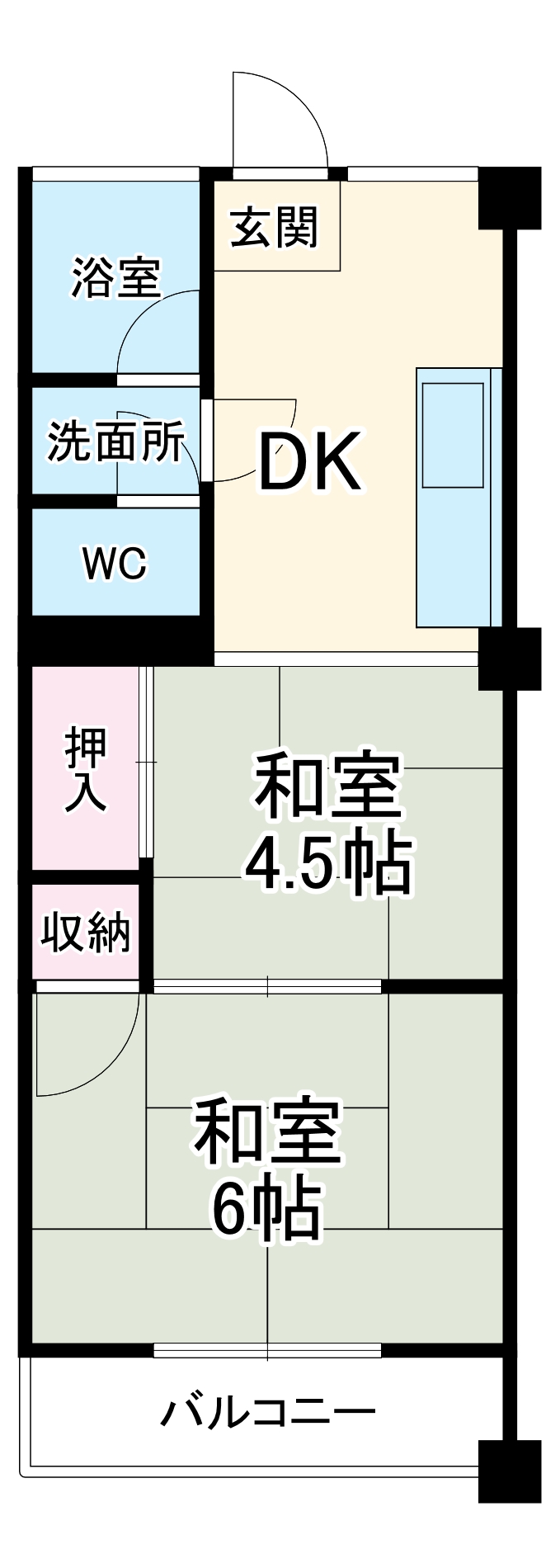 高見かえでビルの間取り