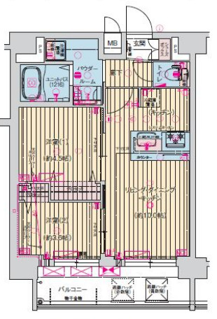 プレサンス東三国エンブレイスの間取り