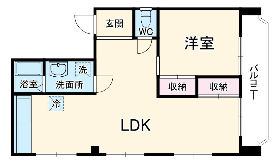北通ハイツの間取り