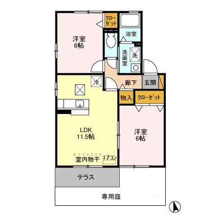 フローラコートの間取り