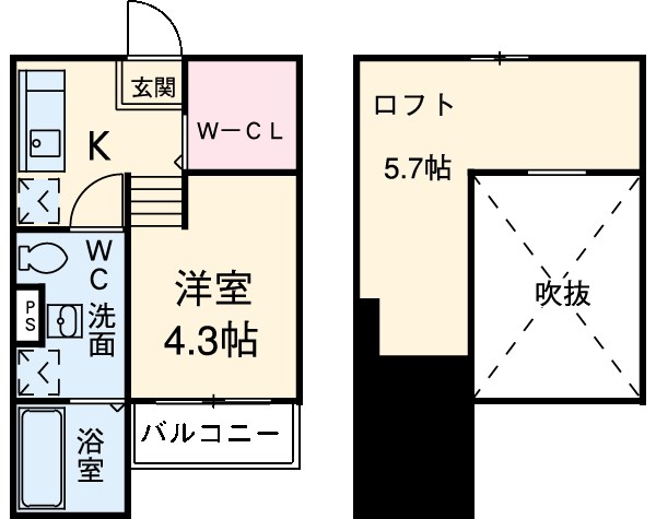 アップライトの間取り