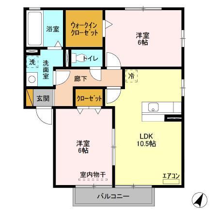 メルヴェイユⅤの間取り