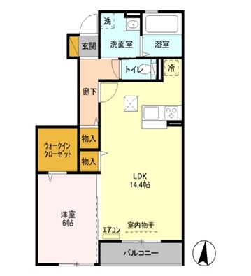 フォレステージ Dの間取り