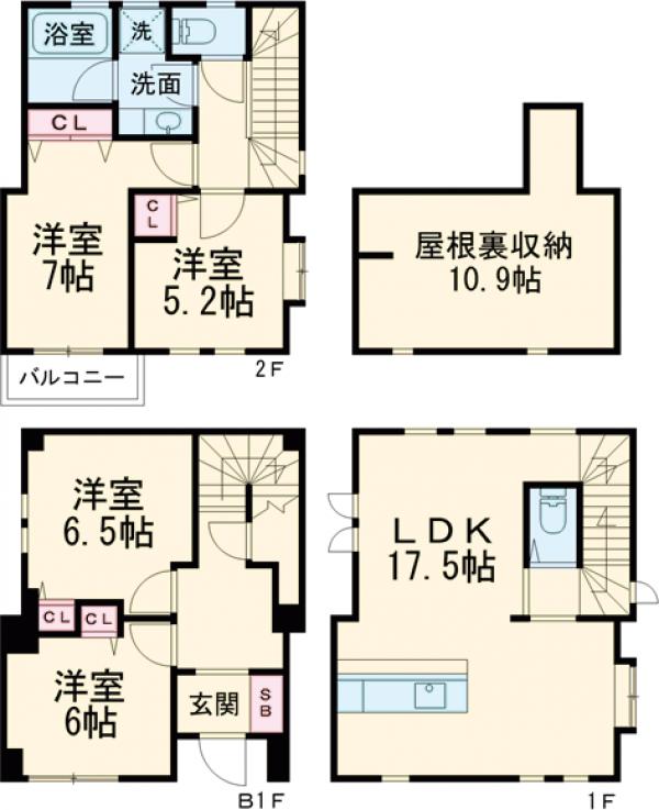 ラ プラクミーヌの間取り