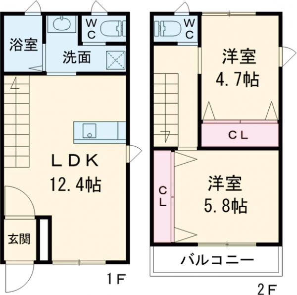 ARK WEST Ⅰの間取り