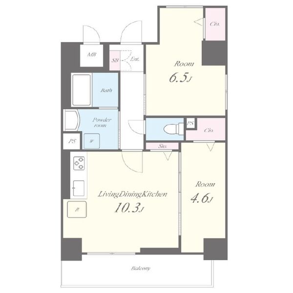 プラッツ名駅の間取り