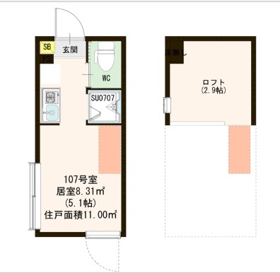 CLAY西荻の間取り