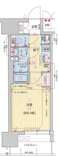 プレサンス塚本ミッドネクストの間取り